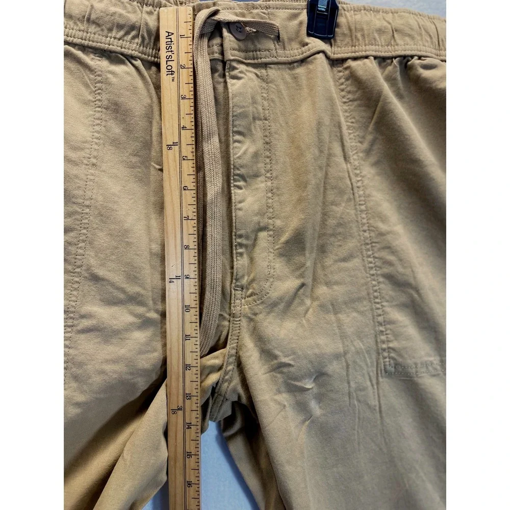 Mutual Weave‎ Mens 4XL Big Tall Tan Pull On Cargo Pants Relaxed Taper Drawstring
